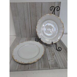 Vintage BOHEMIAN Fine China Set of 3 Salad Plates Czechoslovakia BOH53